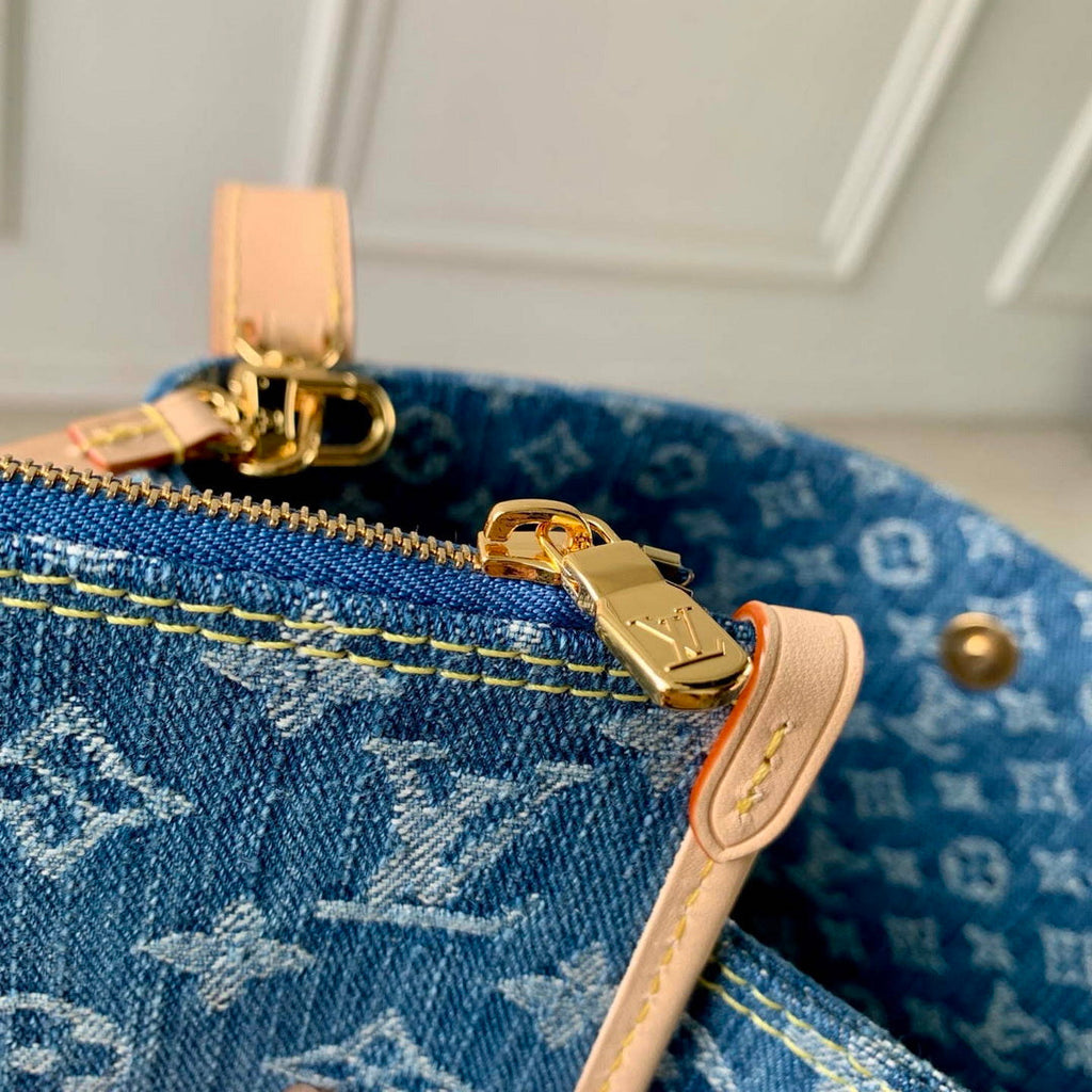 Louis Vuitton LV M28107 All In BB Bag Blue Denim