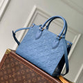 Louis Vuitton LV M28181 OnTheGo PM Bag Blue Jean