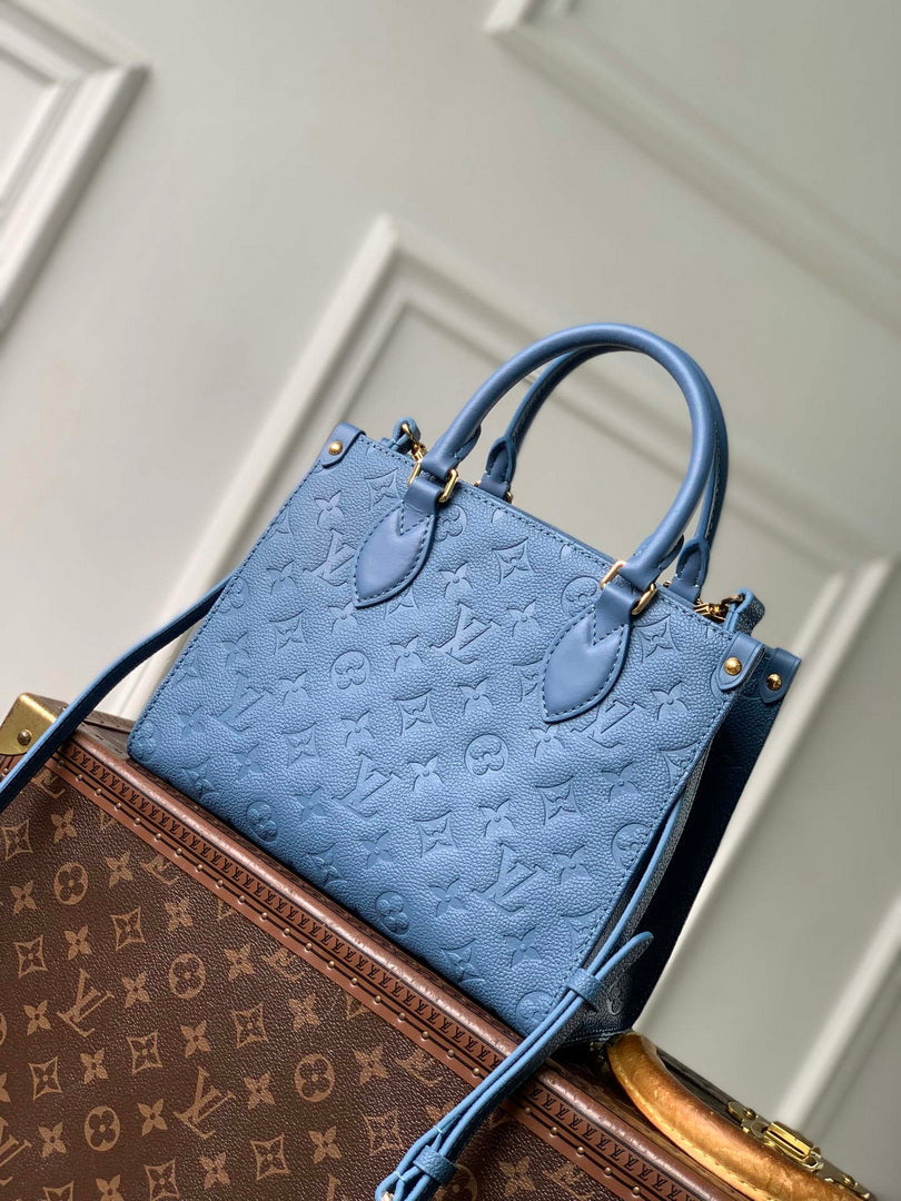 Louis Vuitton LV M28181 OnTheGo PM Bag Blue Jean