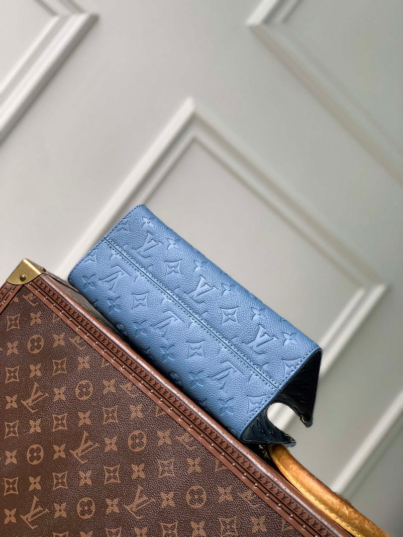 Louis Vuitton LV M28181 OnTheGo PM Bag Blue Jean
