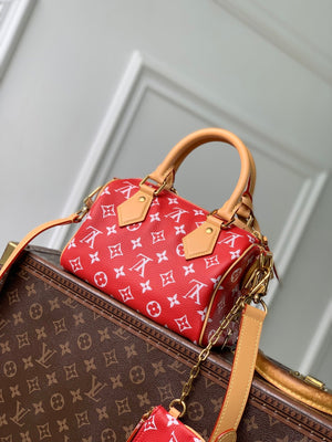 Louis Vuitton LV M28186 Speedy P9 Bandoulière 20 Bag Red - Default Title - View 3
