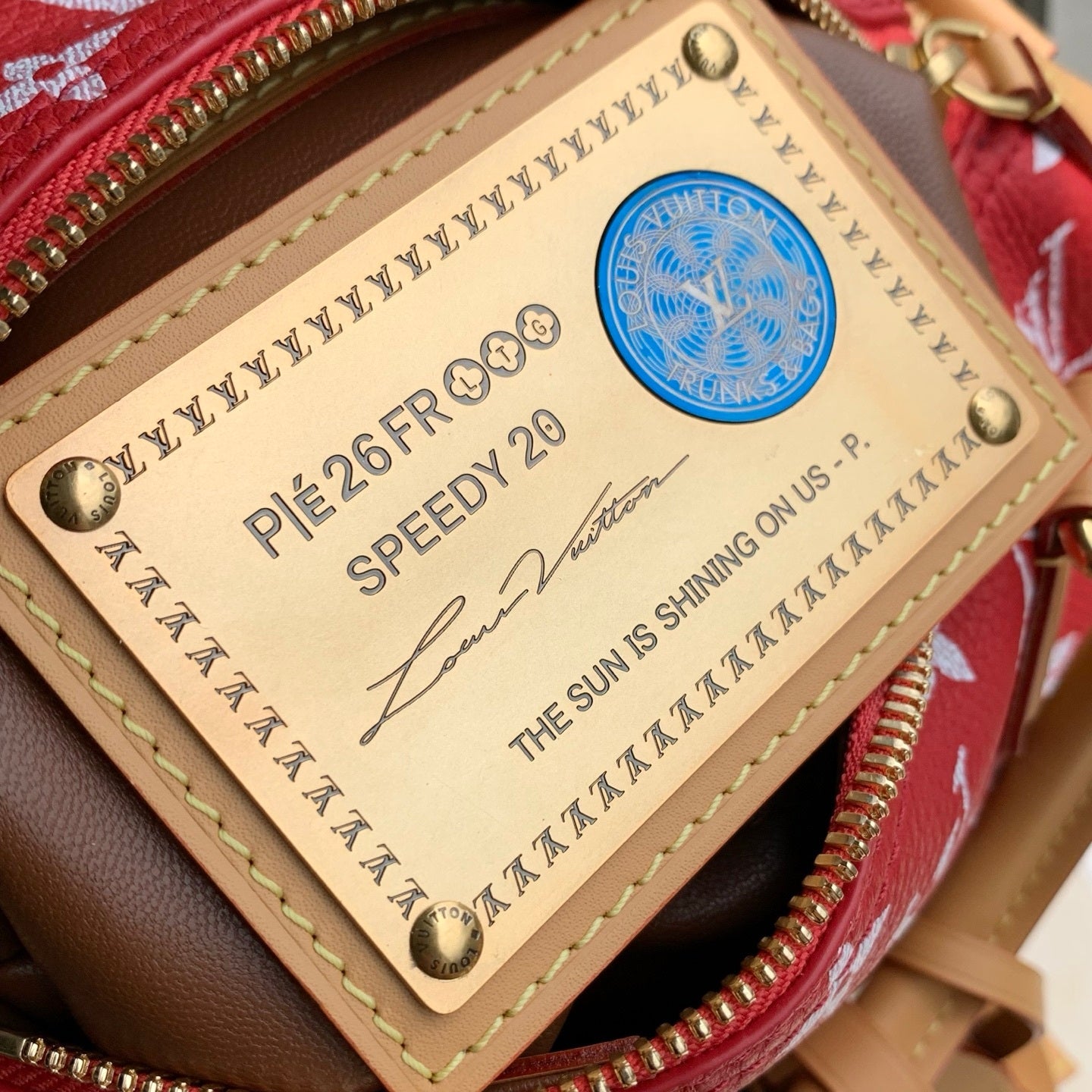 Louis Vuitton LV M28186 Speedy P9 Bandoulière 20 Bag Red