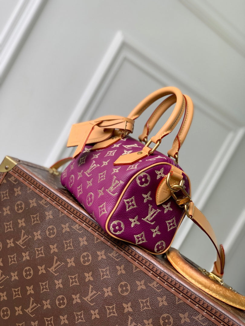Louis Vuitton LV M28186 Speedy P9 Bandoulière 20 Bag Sea anemone purple