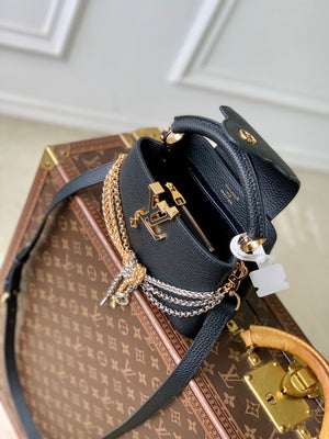 Louis Vuitton LV M28203 Capucines Mini Bag Black - Default Title - View 10