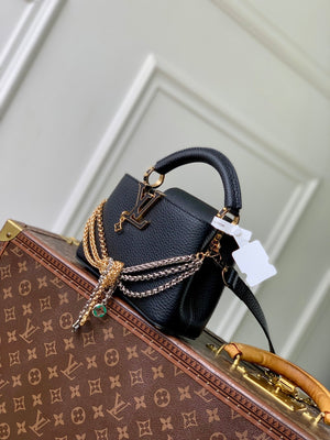 Louis Vuitton LV M28203 Capucines Mini Bag Black - Default Title - View 2