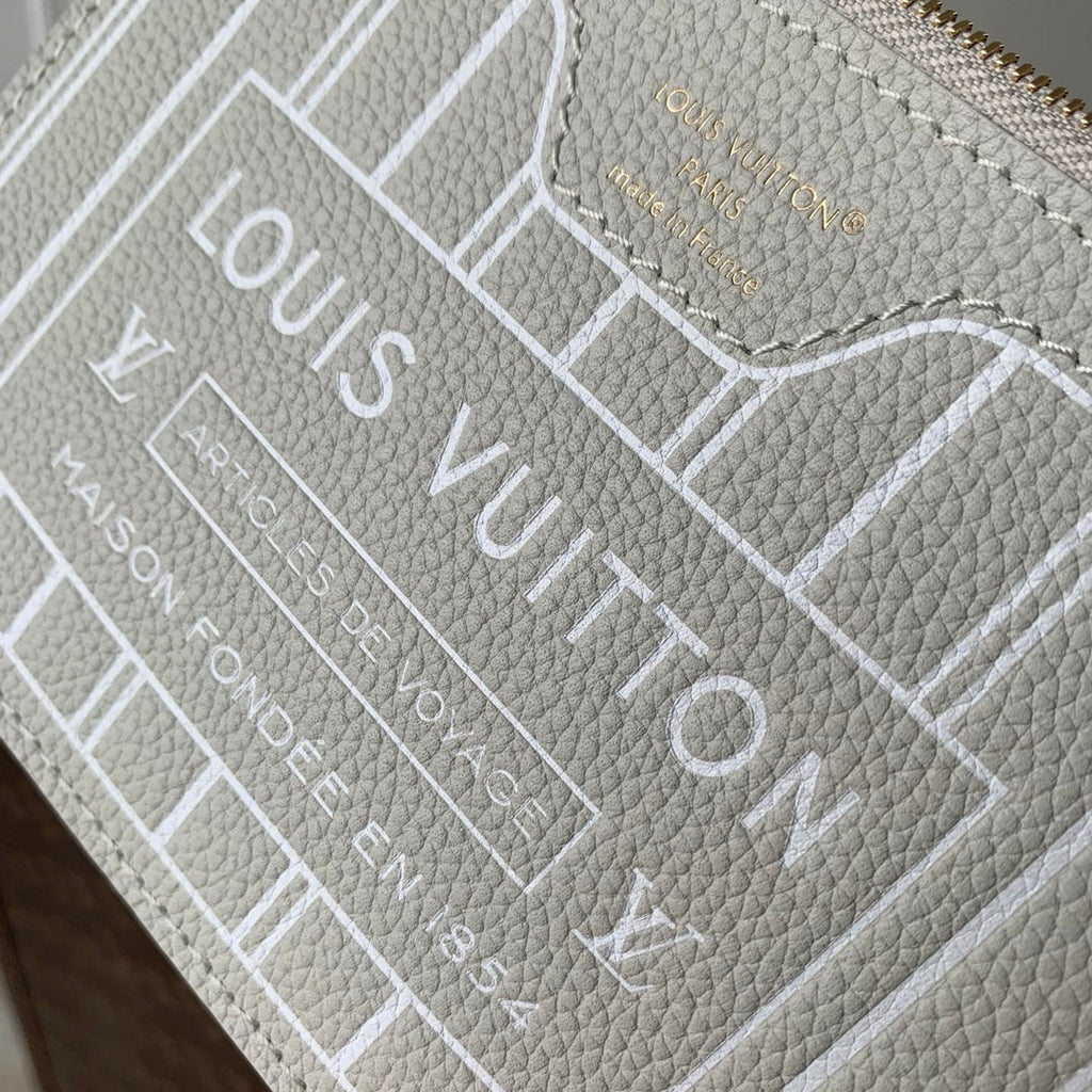 Louis Vuitton LV M28236 Neverfull Bandoulière Inside Out BB Bag Monogram Celadon