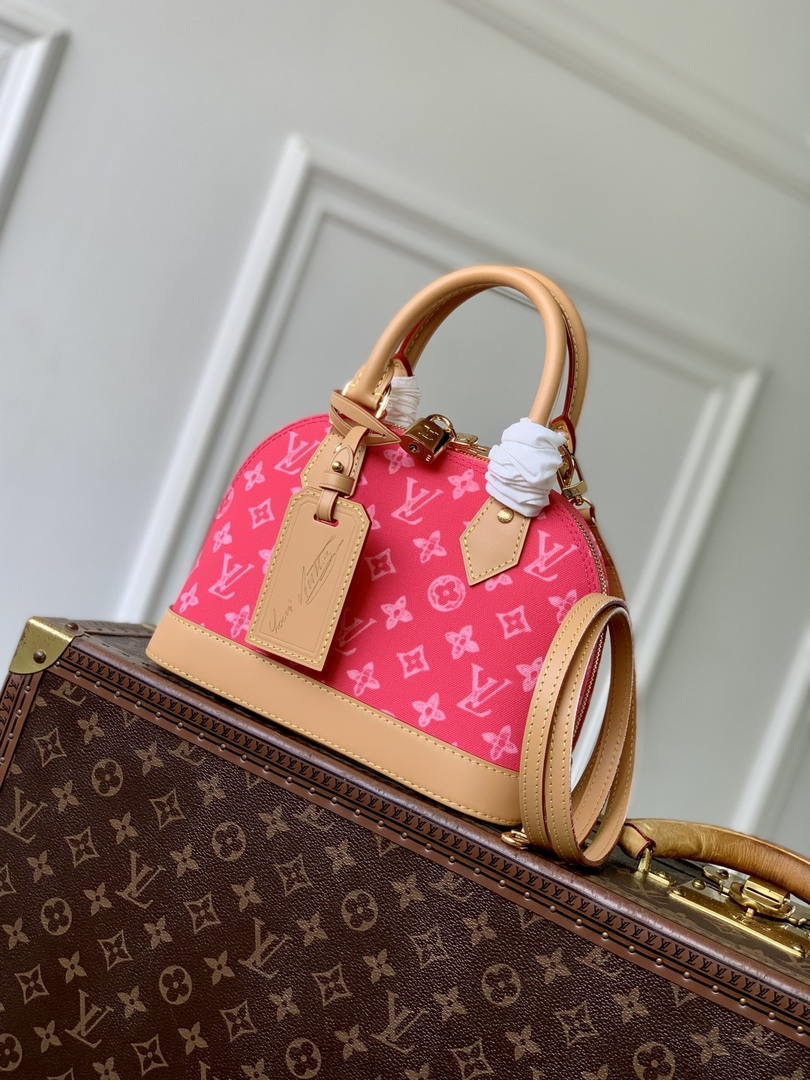 Louis Vuitton LV M28272 Alma BB Bag Rose Ruban Other Monogram Canvas