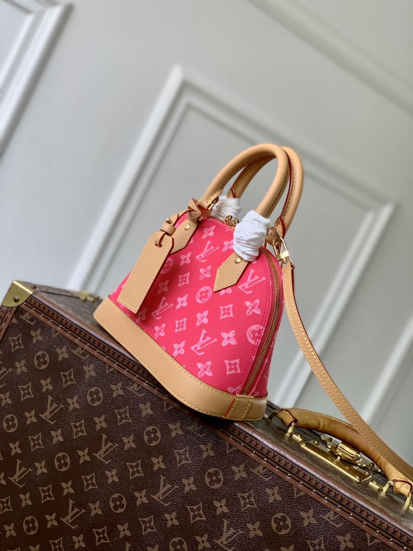 Louis Vuitton LV M28272 Alma BB Bag Rose Ruban Other Monogram Canvas