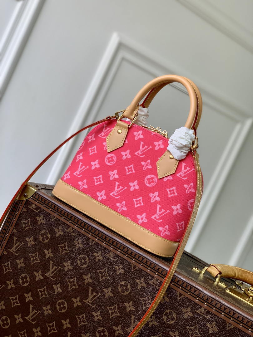 Louis Vuitton LV M28272 Alma BB Bag Rose Ruban Other Monogram Canvas