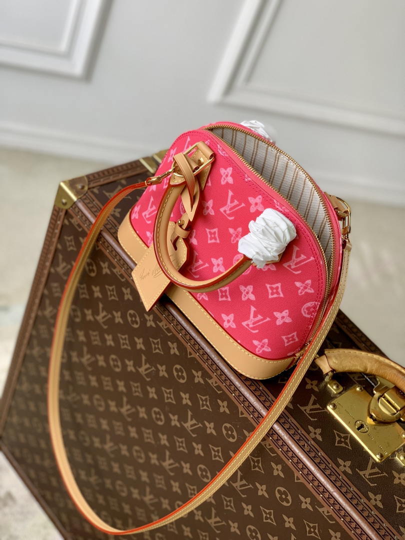 Louis Vuitton LV M28272 Alma BB Bag Rose Ruban Other Monogram Canvas - Default Title - View 9