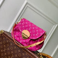 Louis Vuitton LV M28291  Sunset Handbag Fushia Denim