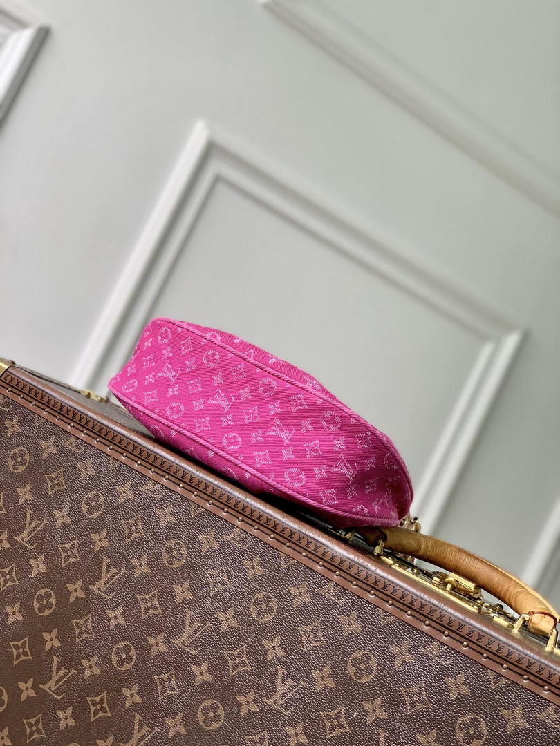 Louis Vuitton LV M28291  Sunset Handbag Fushia Denim