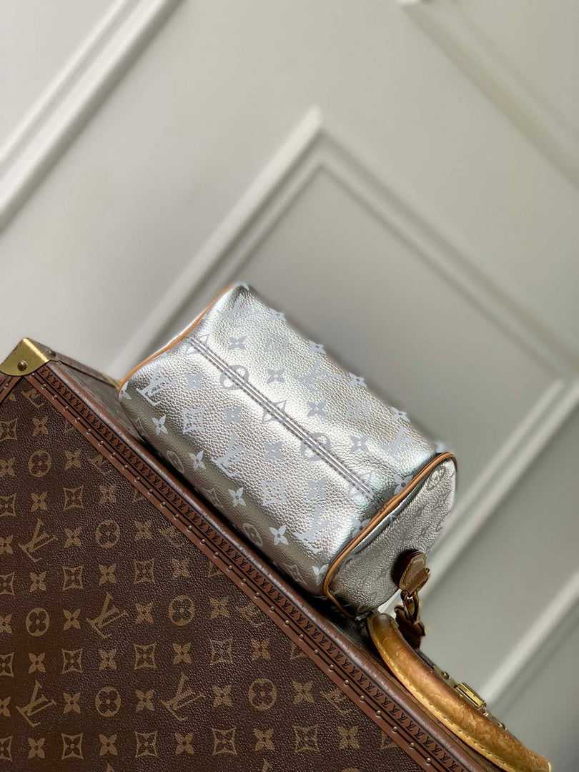 Louis Vuitton LV M28307 Speedy P9 Bandouliere 20 Bag Silvery
