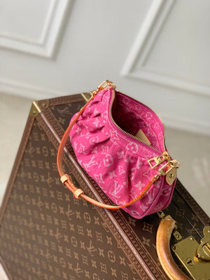 Louis Vuitton  LV M28327 Pochette Valley Bag Fuchsia Denim - Default Title - View 9