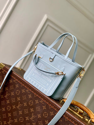 Louis Vuitton LV M28336 Neverfull Bandoulière Inside Out BB Bag Monogram Sky Blue - Default Title - View 10