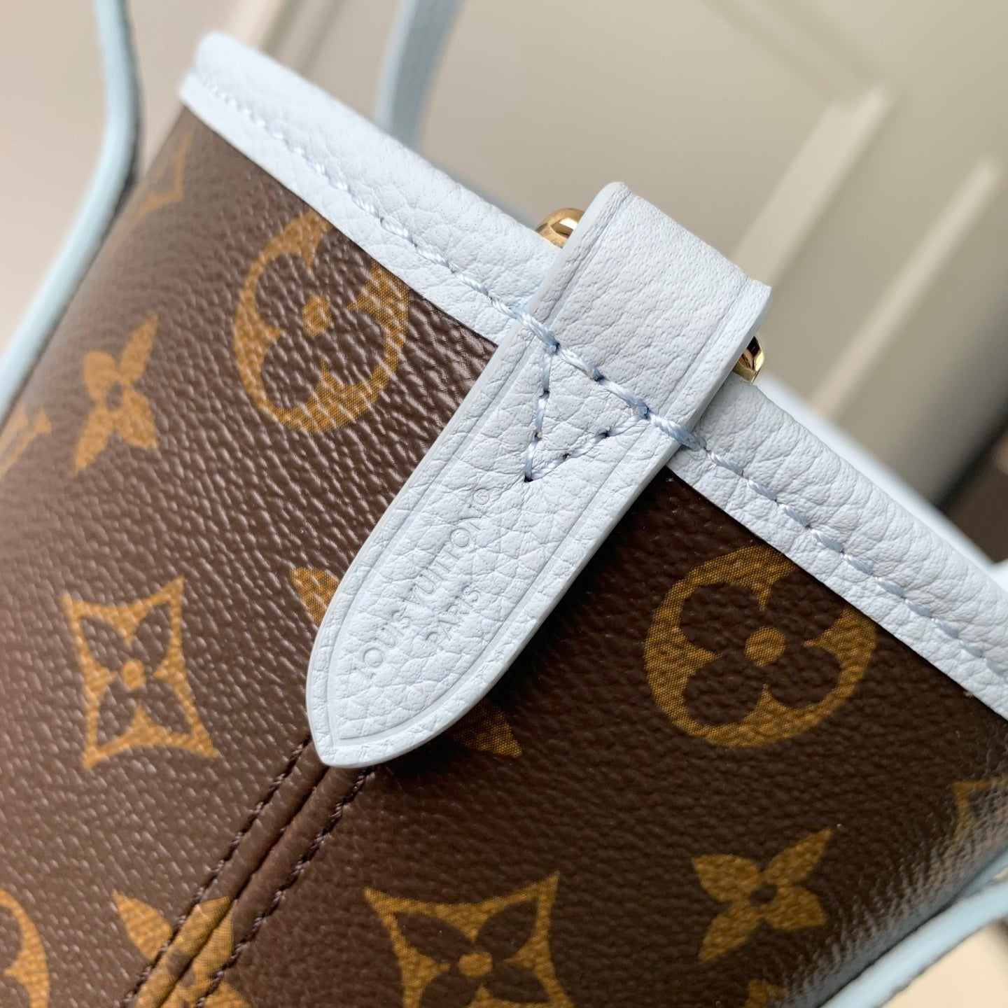Louis Vuitton LV M28336 Neverfull Bandoulière Inside Out BB Bag Monogram Sky Blue - Default Title - View 7
