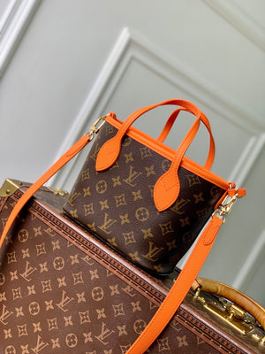 Louis Vuitton LV M28337 Neverfull Bandoulière Inside Out BB Bag Monogram Orange - Default Title - View 1