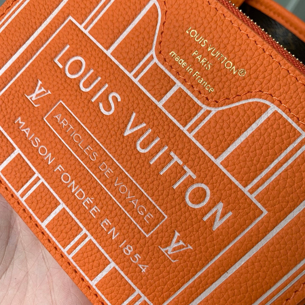Louis Vuitton LV M28337 Neverfull Bandoulière Inside Out BB Bag Monogram Orange