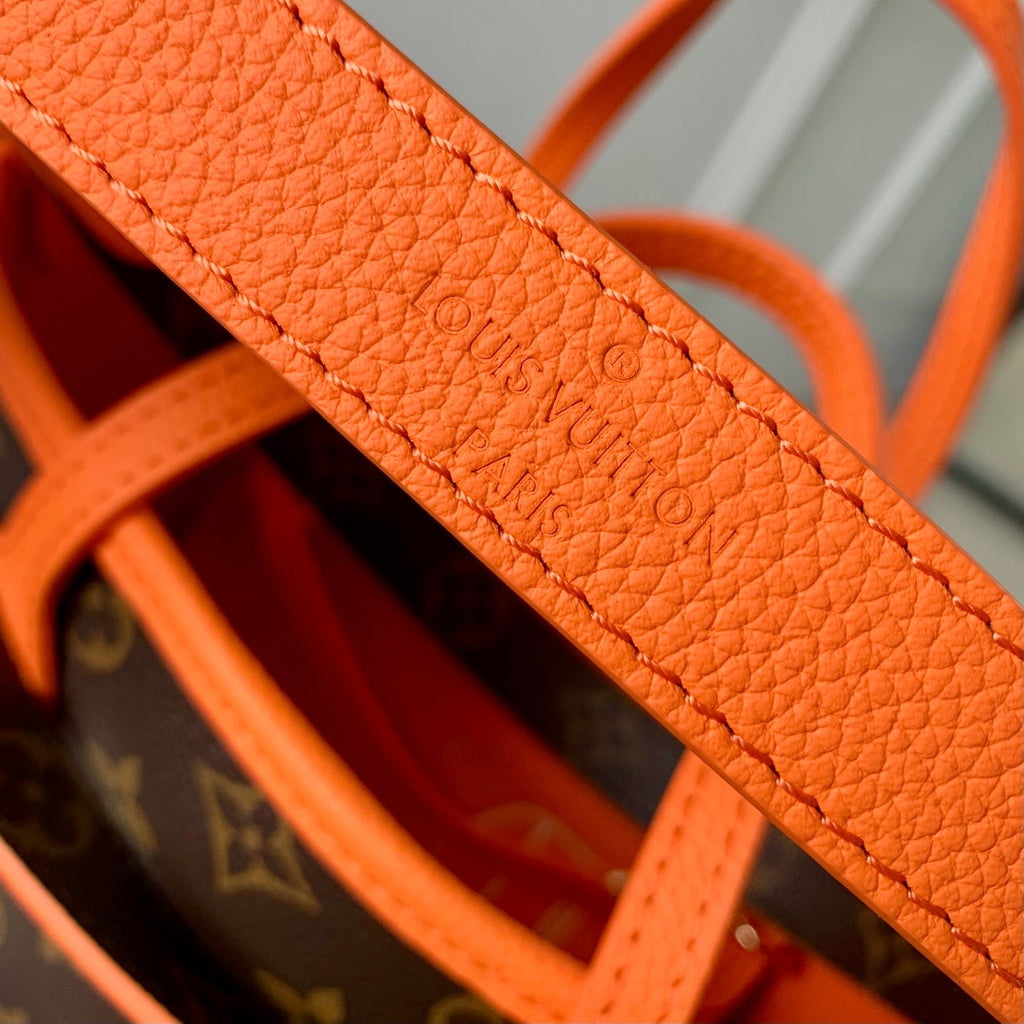 Louis Vuitton LV M28337 Neverfull Bandoulière Inside Out BB Bag Monogram Orange
