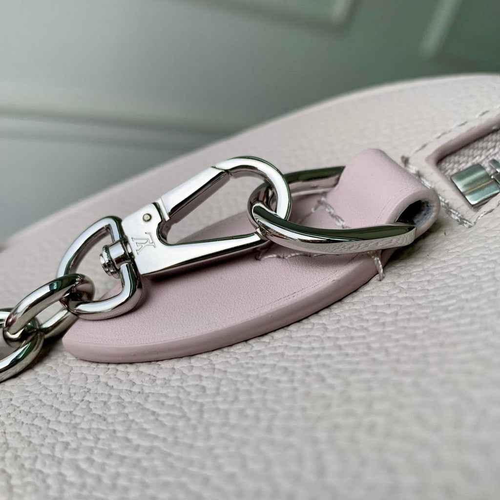 Louis Vuitton LV M28343 Speedy Bandouliere 20 Monogram Empreinte Brume Gray