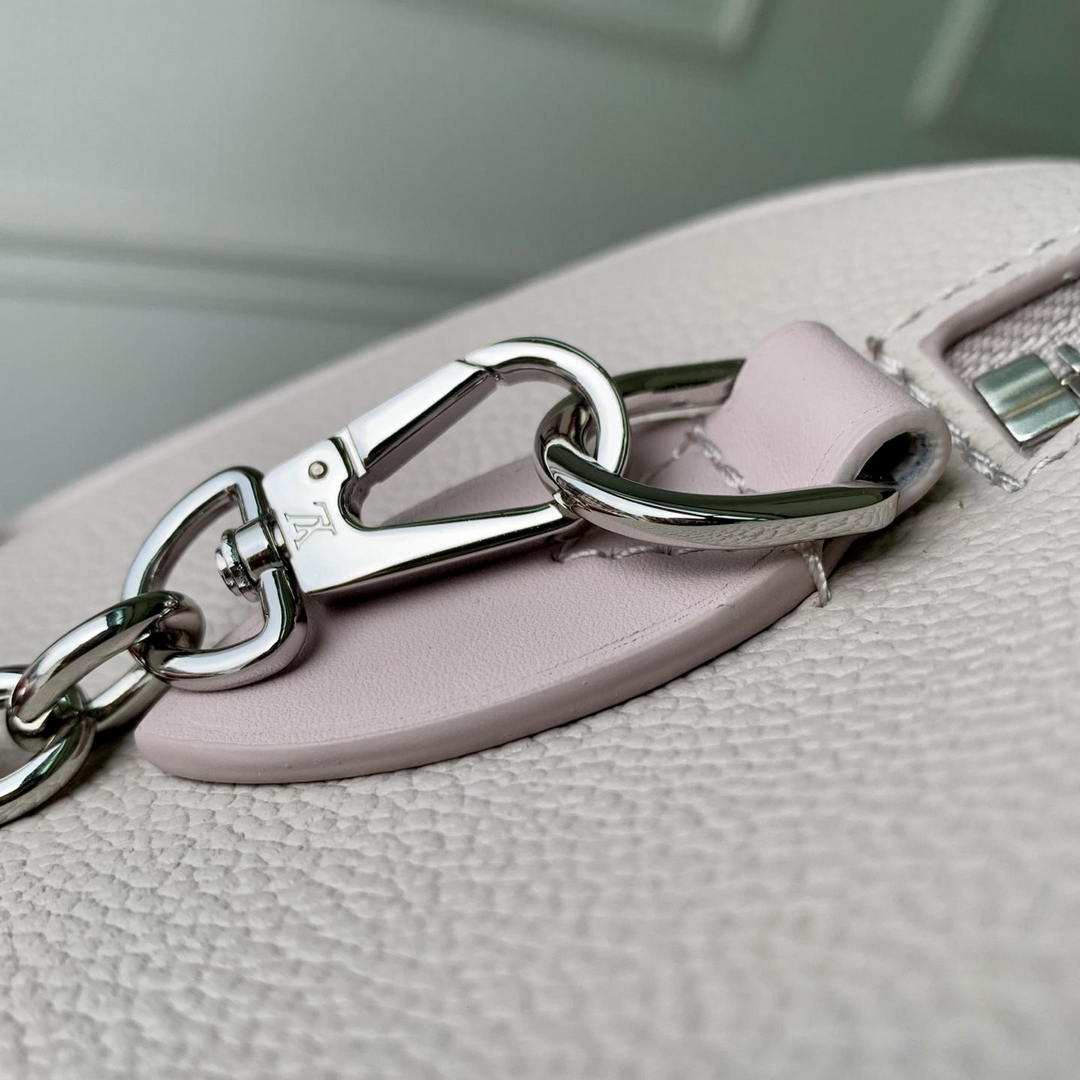 Louis Vuitton LV M28343 Speedy Bandouliere 20 Monogram Empreinte Brume Gray