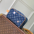 Louis Vuitton LV M28363 Locker Dopp Kit Bag Blue - Default Title - View 1