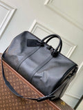Louis Vuitton LV M28403 Keepall Bandouliere 50 Bag Black