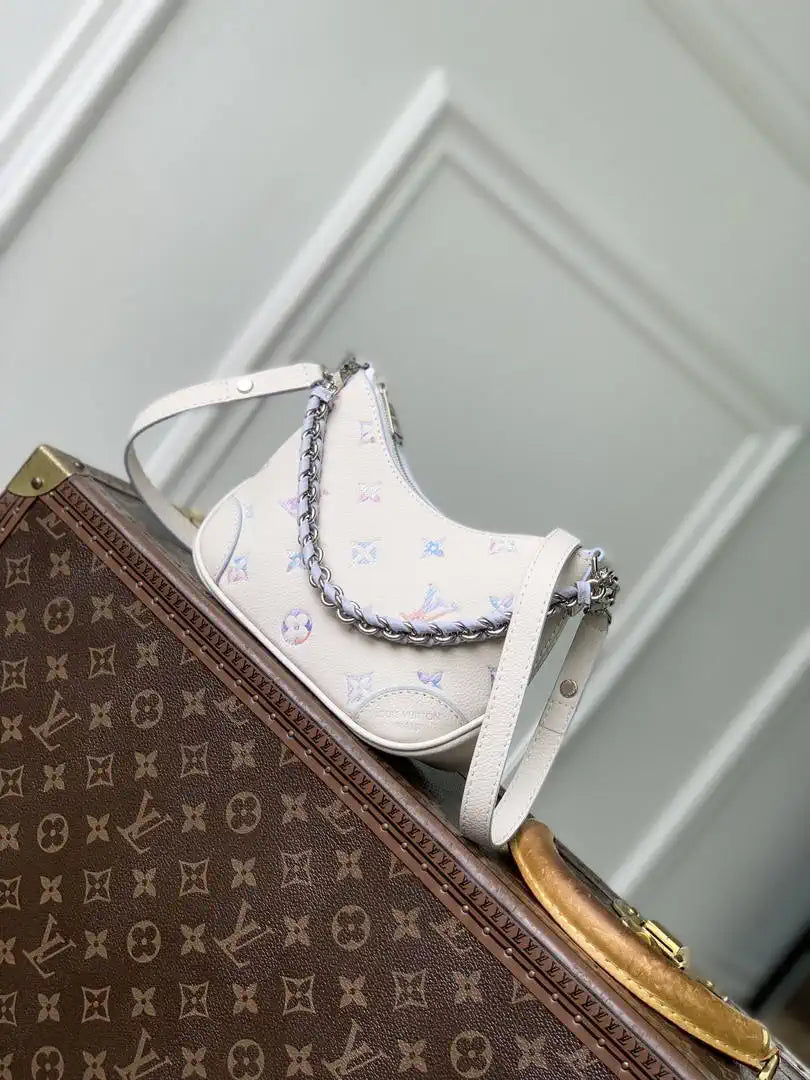 Louis Vuitton LV M29779  Nano Boulogne Bag Beige & Purple