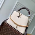 Louis Vuitton LV M28450 Capucines BB Bag Cream/Burnt Mahogany - Default Title - View 1