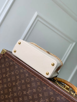 Louis Vuitton LV M28450 Capucines BB Bag Cream/Burnt Mahogany - Default Title - View 4