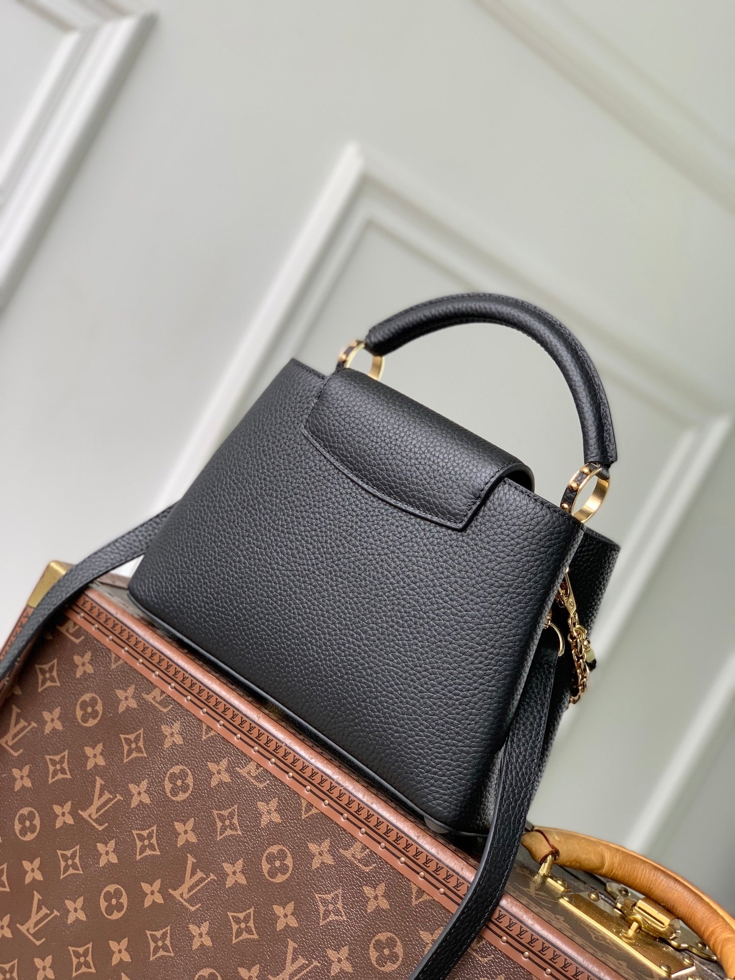 Louis Vuitton LV M28455 Capucines BB Bag Black - Default Title - View 4