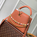 Louis Vuitton LV M28455 Capucines BB Bag Brown