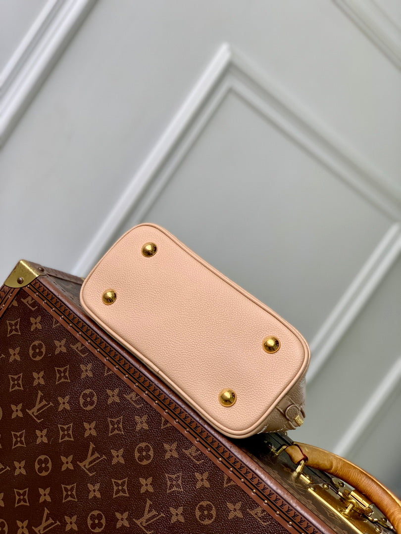Louis Vuitton LV M28458 Alma BB Bag Hazelnut Couture