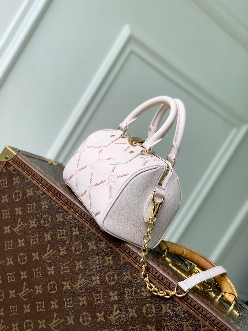 Louis Vuitton LV M28529 Speedy Bandouliere 20 Bag Light Bliss Couture - Default Title - View 2