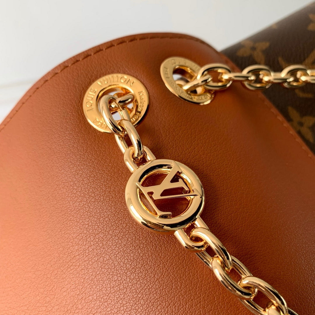 Louis Vuitton LV M28588 Madeleine BB Bag Monogram/Cognac Brown - Default Title - View 7