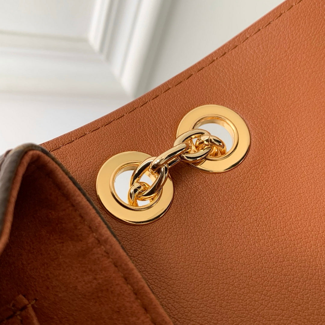 Louis Vuitton LV M28588 Madeleine BB Bag Monogram/Cognac Brown - Default Title - View 8