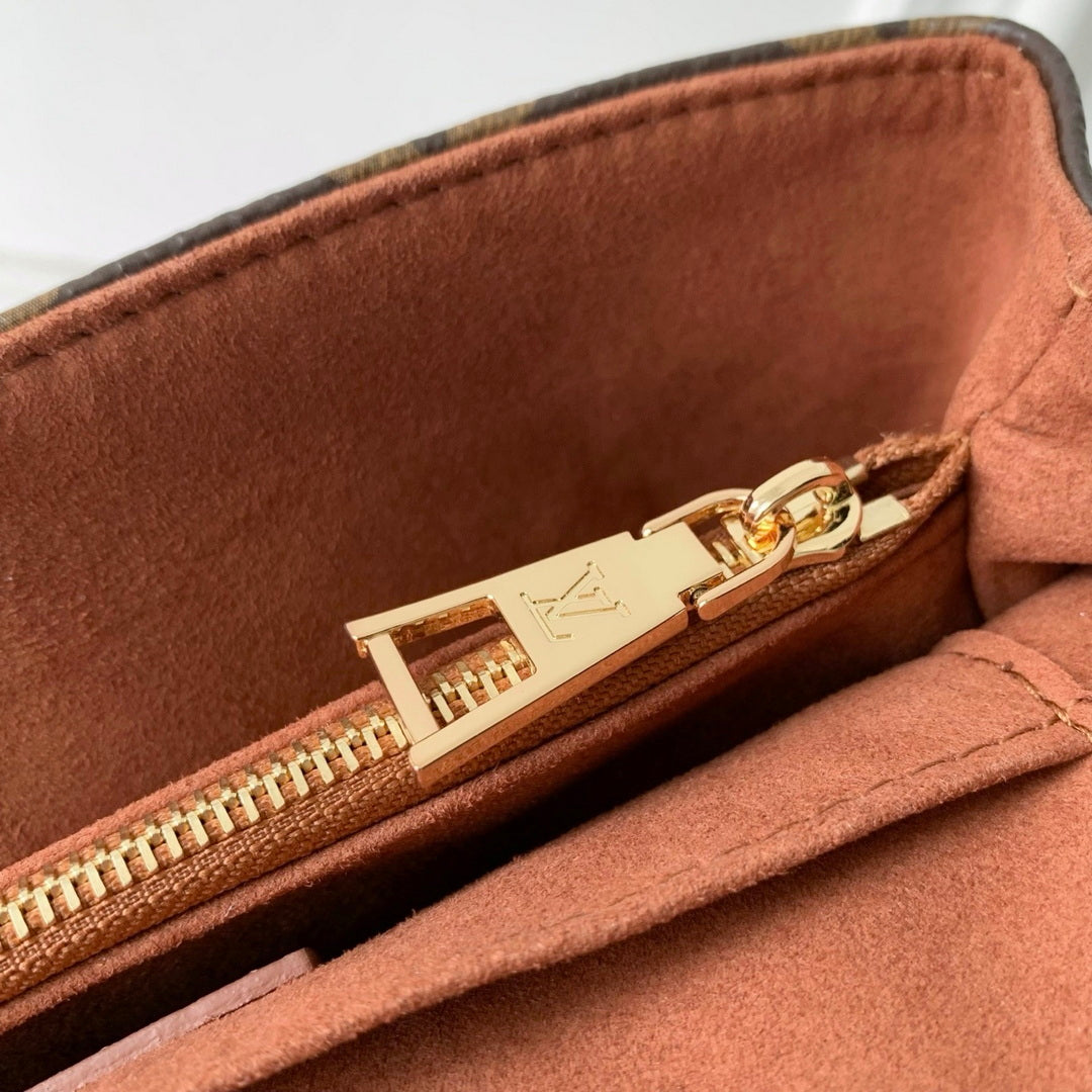 Louis Vuitton LV M28588 Madeleine BB Bag Monogram/Cognac Brown