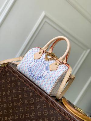 Louis Vuitton LV M28668 Speedy Bandoulière 20 Bag Blue - Default Title - View 1