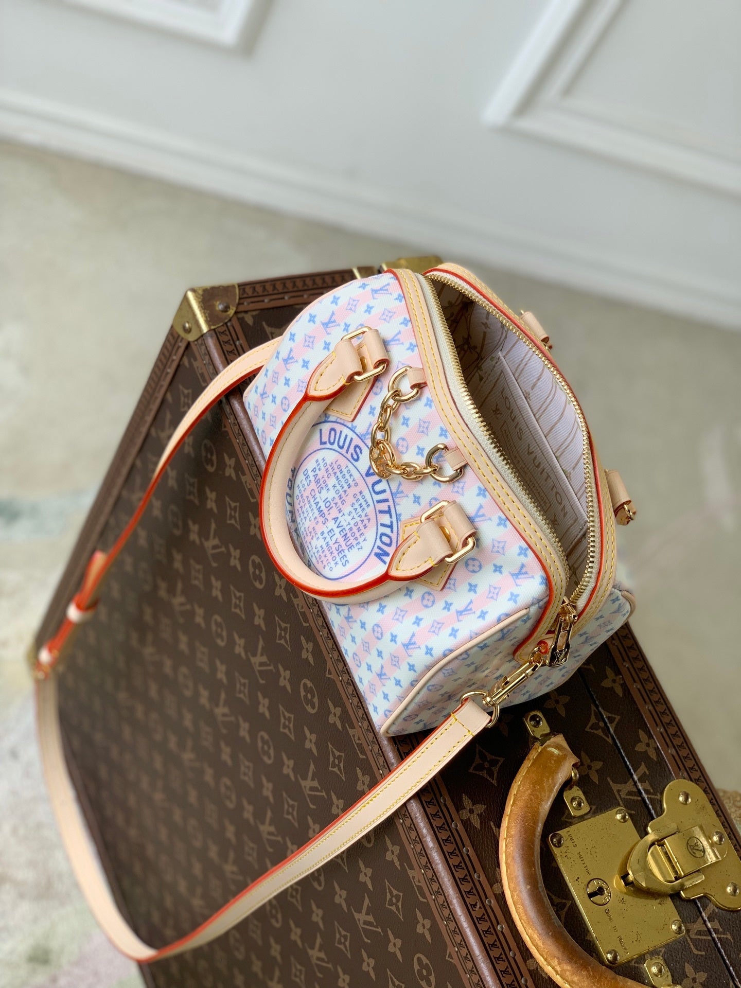 Louis Vuitton LV M28668 Speedy Bandoulière 20 Bag Blue - Default Title - View 9
