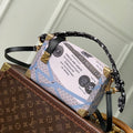 Louis Vuitton LV M28749 Side Trunk MM Bag Beige/Blue - Default Title - View 1