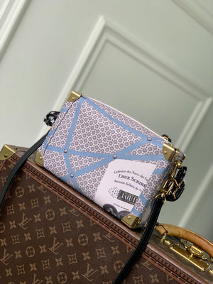 Louis Vuitton LV M28749 Side Trunk MM Bag Beige/Blue - Default Title - View 3