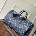 Louis Vuitton LV M28836 Keepall Bandoulière 50 Bag Navy Blue - Default Title - View 1