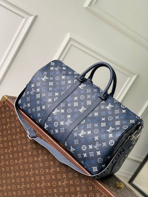 Louis Vuitton LV M28836 Keepall Bandoulière 50 Bag Navy Blue - Default Title - View 3