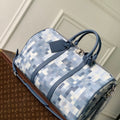 Louis Vuitton LV M28842 Keepall Bandoulière 50 Bag Denim Blue - Default Title - View 1