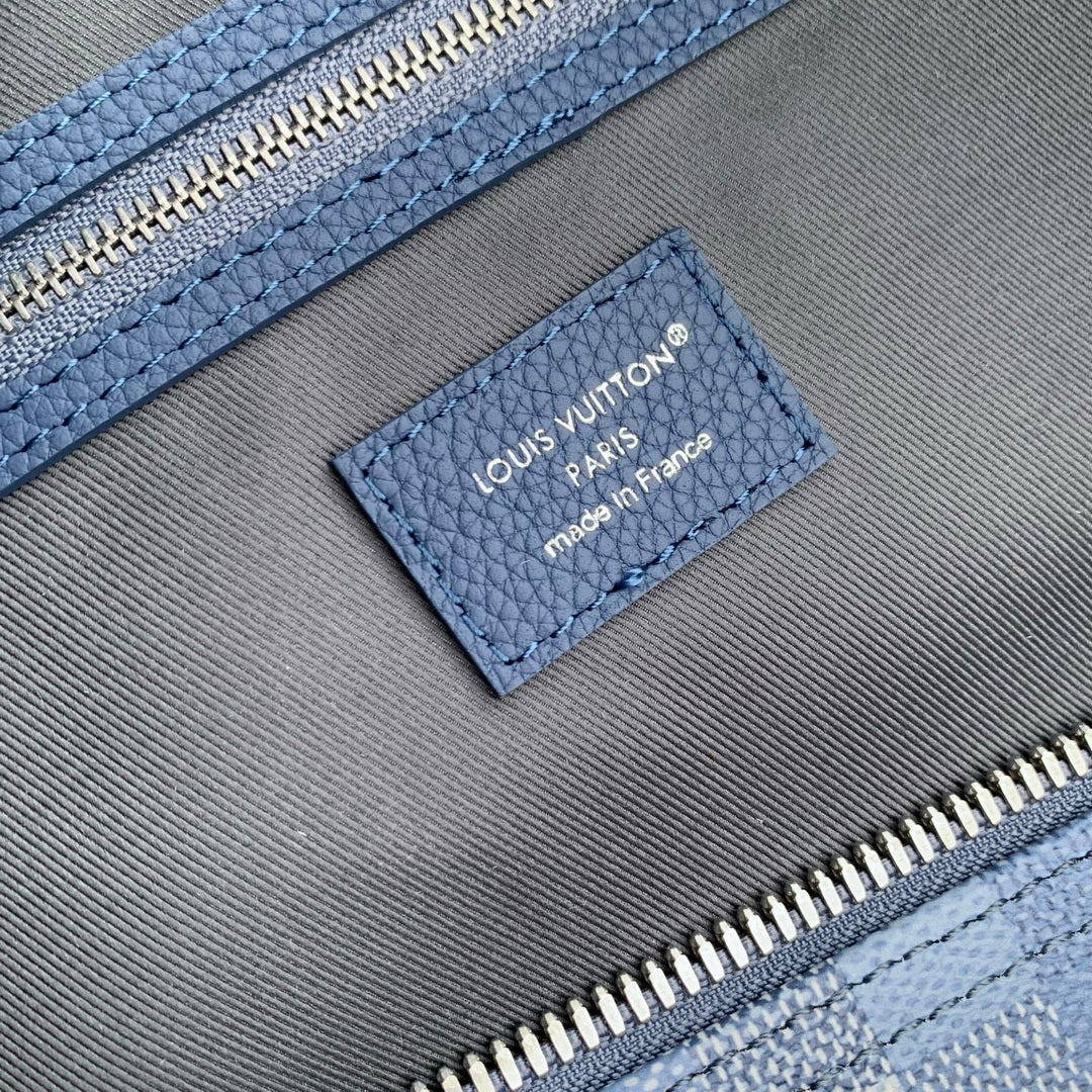 Louis Vuitton LV M28842 Keepall Bandoulière 50 Bag Denim Blue