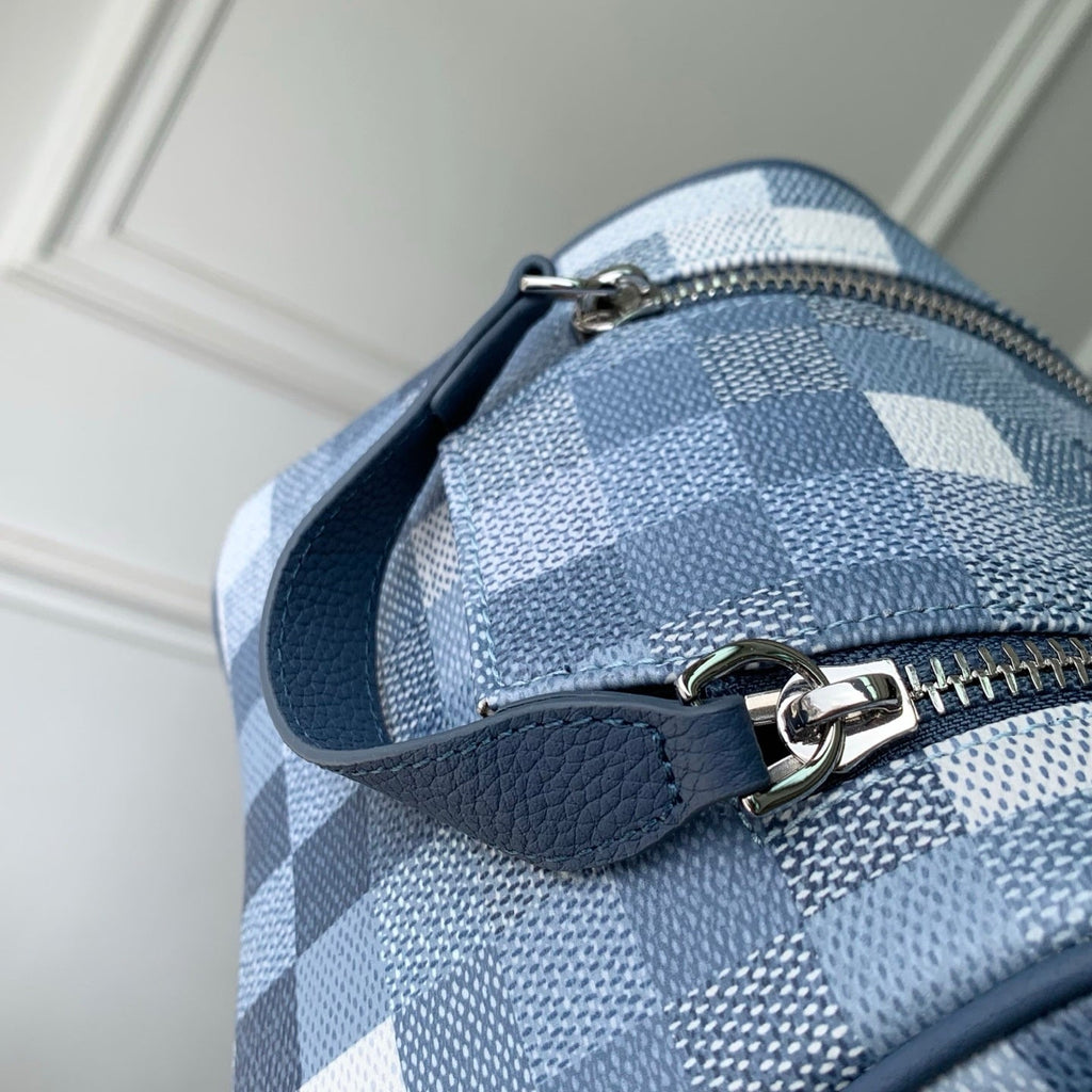 Louis Vuitton  LV M28847 Dopp Kit Bag Denim Blue