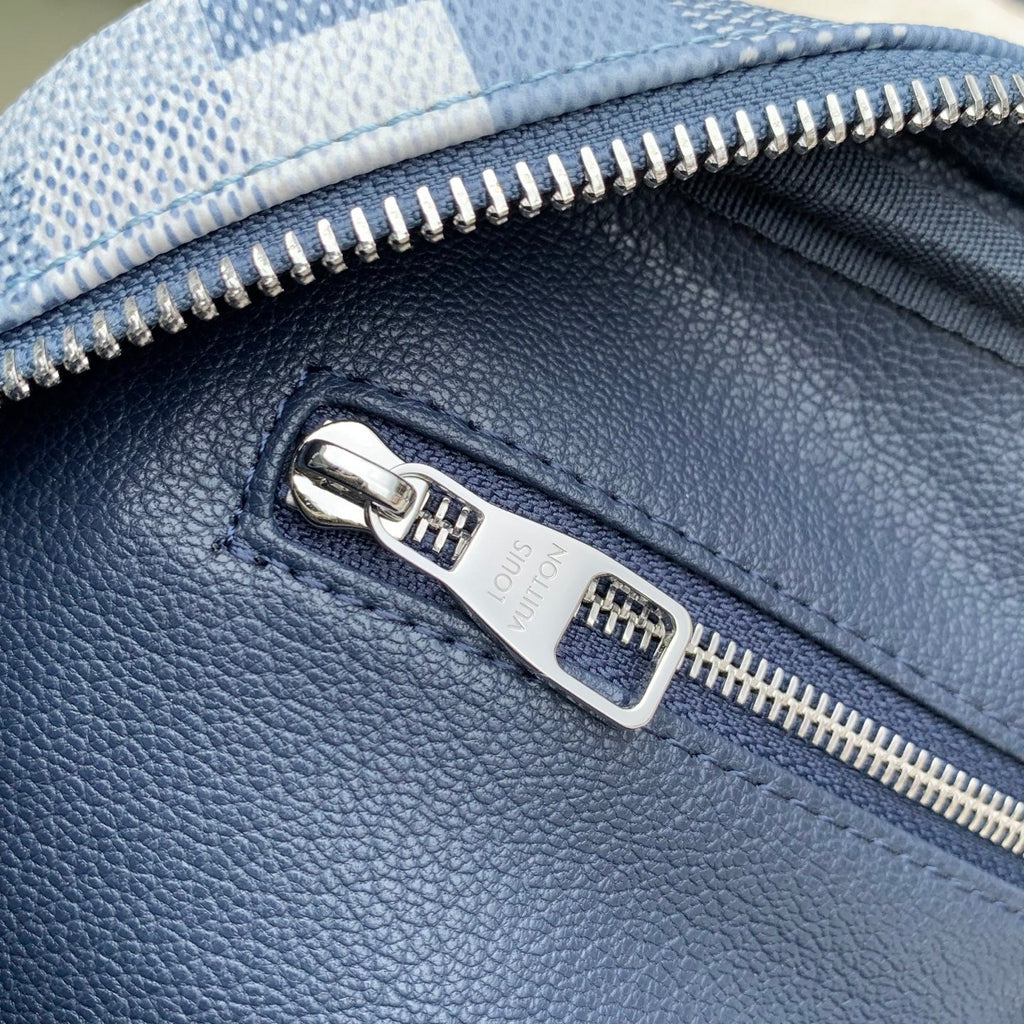 Louis Vuitton  LV M28847 Dopp Kit Bag Denim Blue