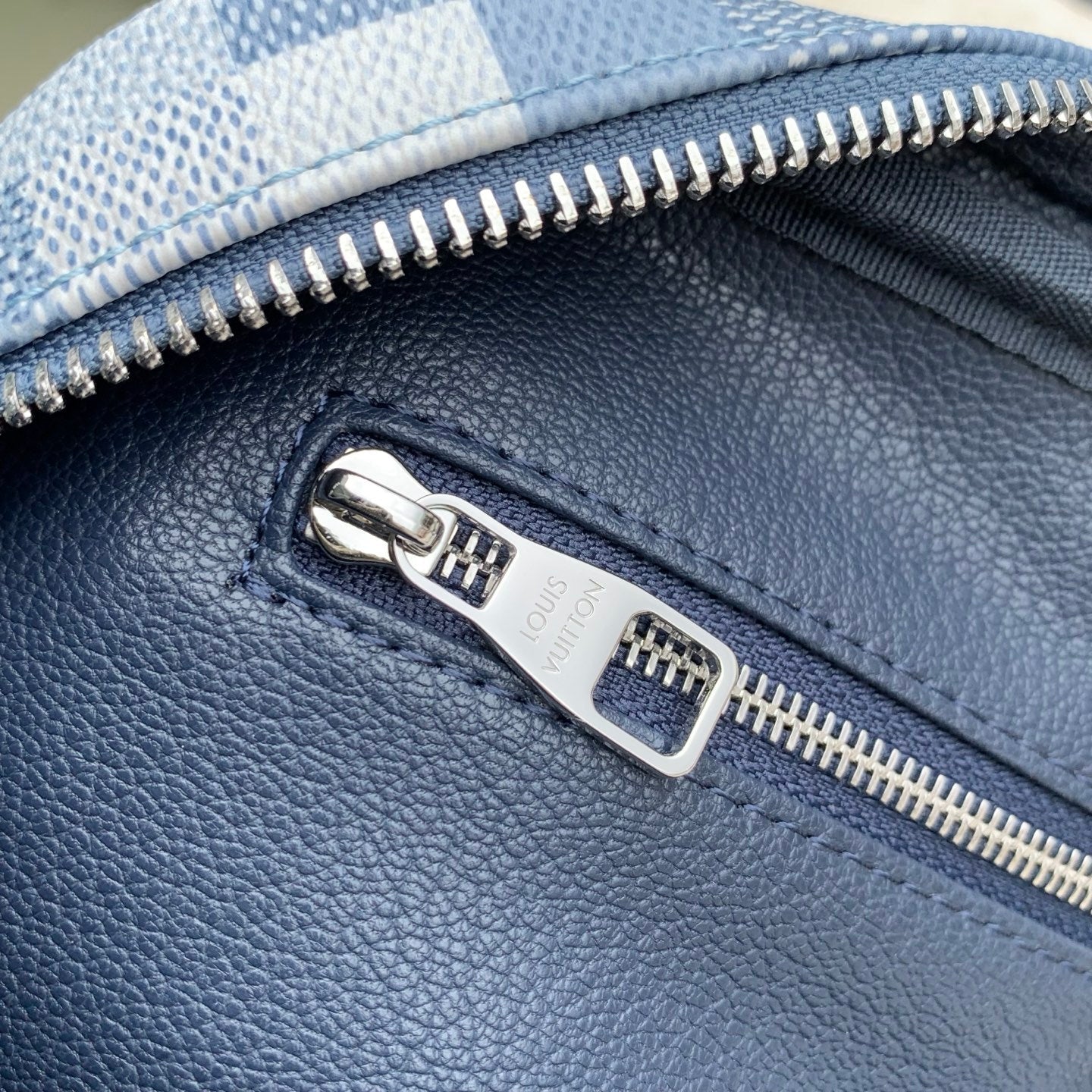 Louis Vuitton  LV M28847 Dopp Kit Bag Denim Blue