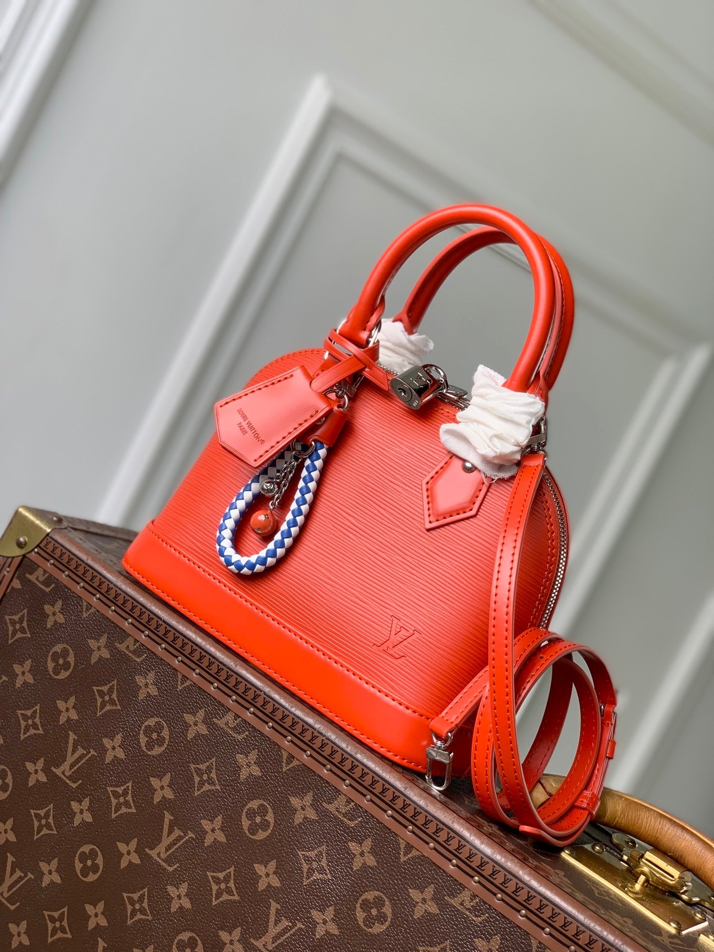 Louis Vuitton LV M28903 Alma BB Bag Orange California - Default Title - View 1