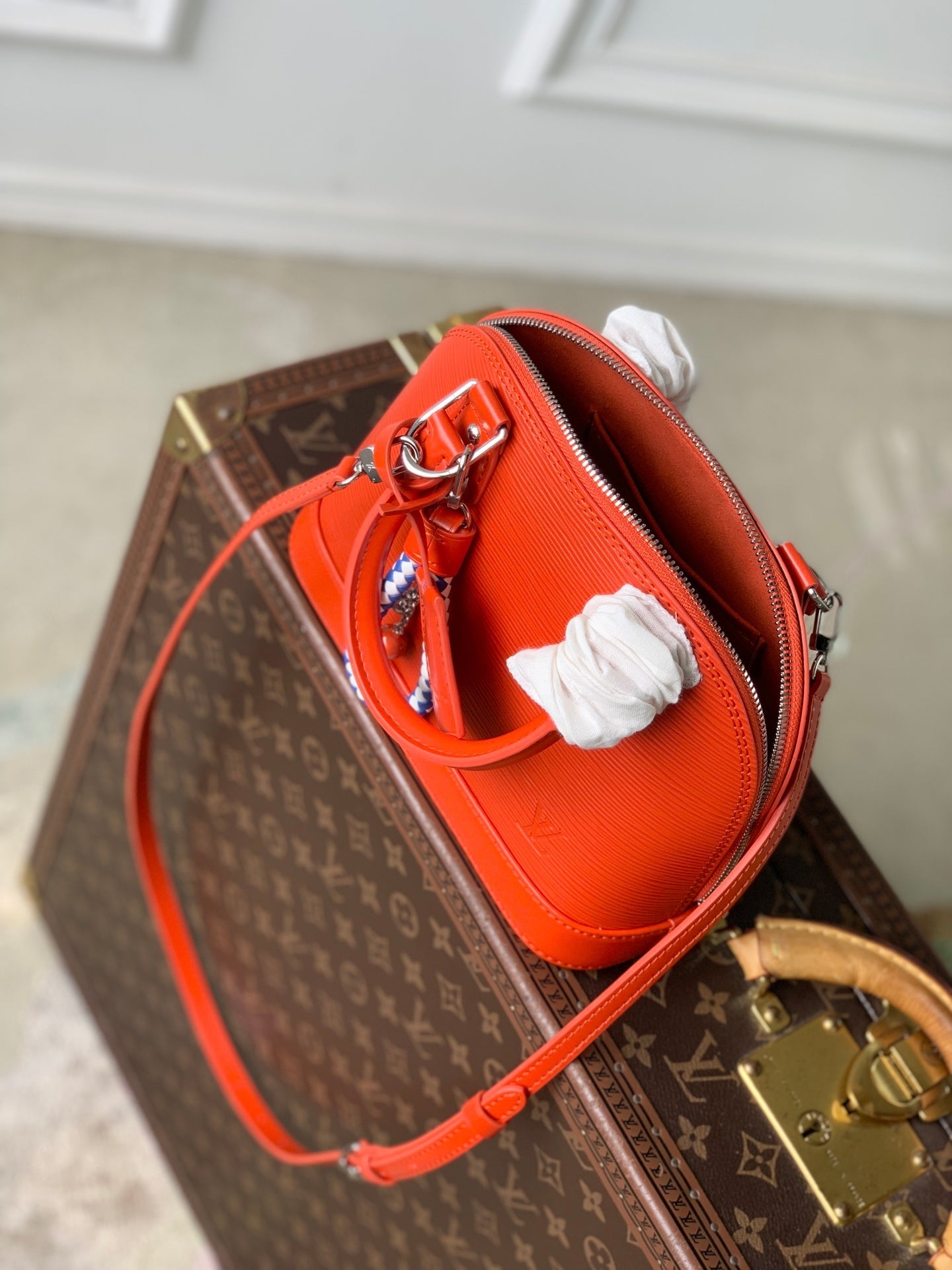 Louis Vuitton LV M28903 Alma BB Bag Orange California - Default Title - View 9